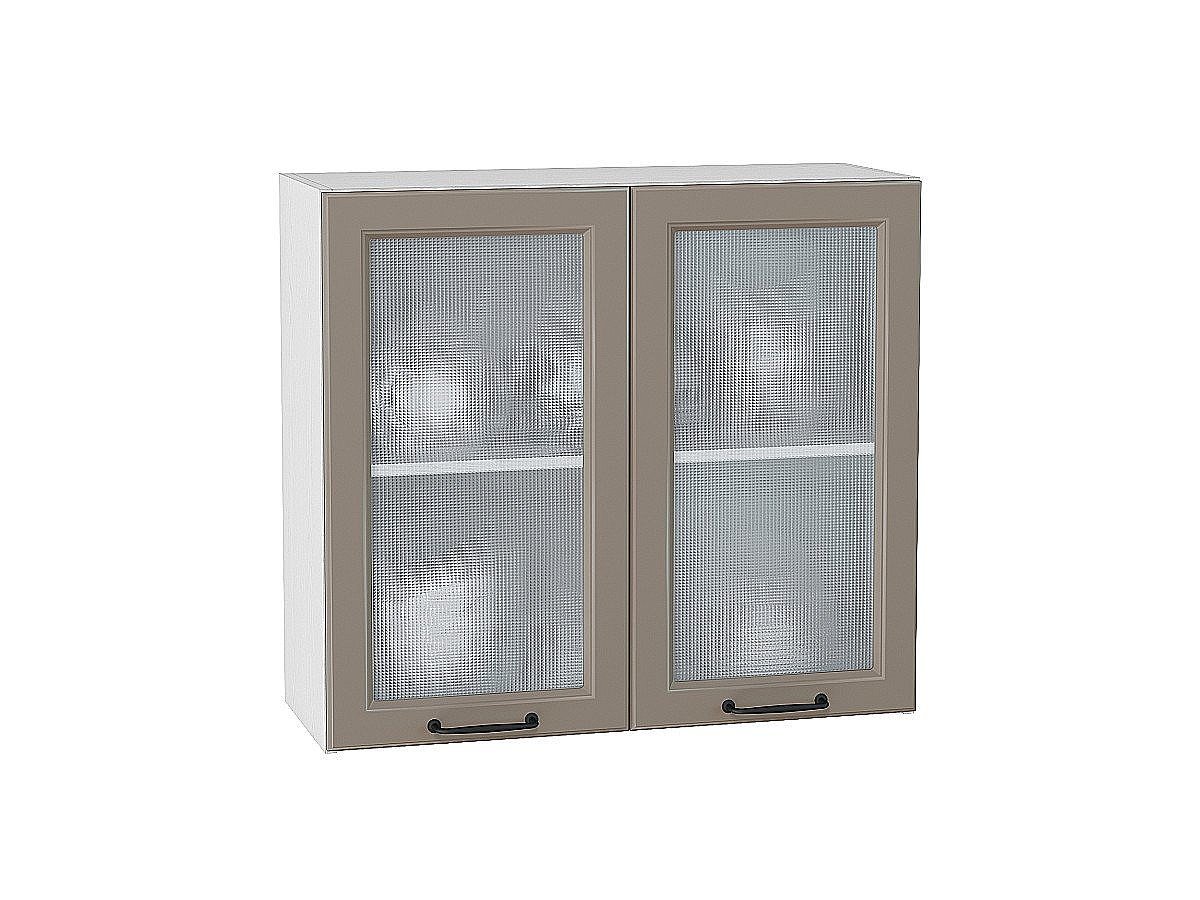 Шкаф верхний с 2-мя остекленными дверцами Ницца, цвет: Omnia Шкаф верхний с 2-мя остекленными дверцами Ницца, цвет: Omnia