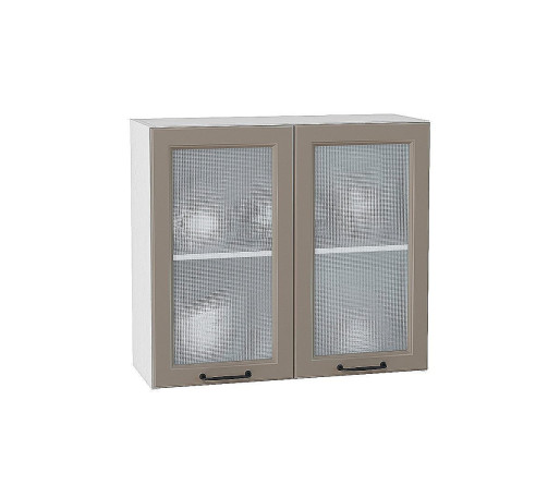 Шкаф верхний с 2-мя остекленными дверцами Ницца, цвет: Omnia