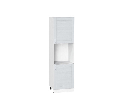 Шкаф пенал с 2-мя дверцами под технику Лофт, цвет: Snow Veralinga