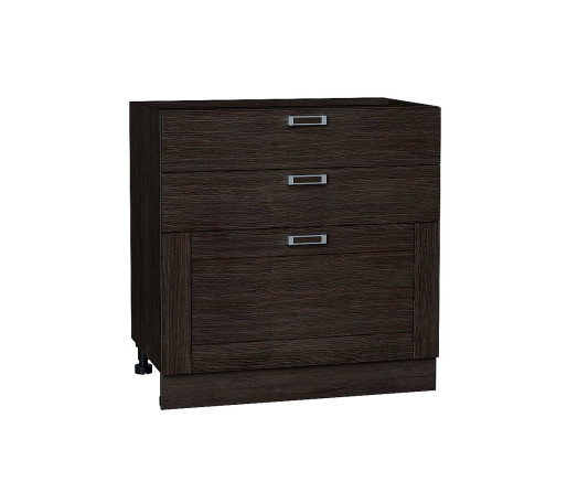 Шкаф нижний с 3-мя ящиками Лофт, цвет: Wenge Veralinga