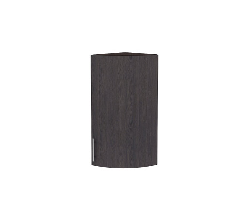 Шкаф верхний торцевой радиусный Валерия-М, цвет: Венге