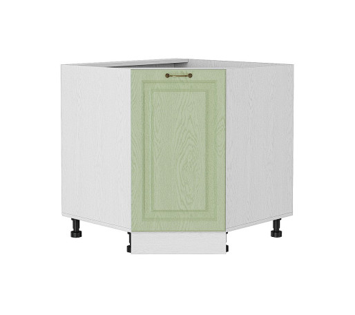 Шкаф нижний угловой (трапеция) Ницца, цвет: Дуб оливковый