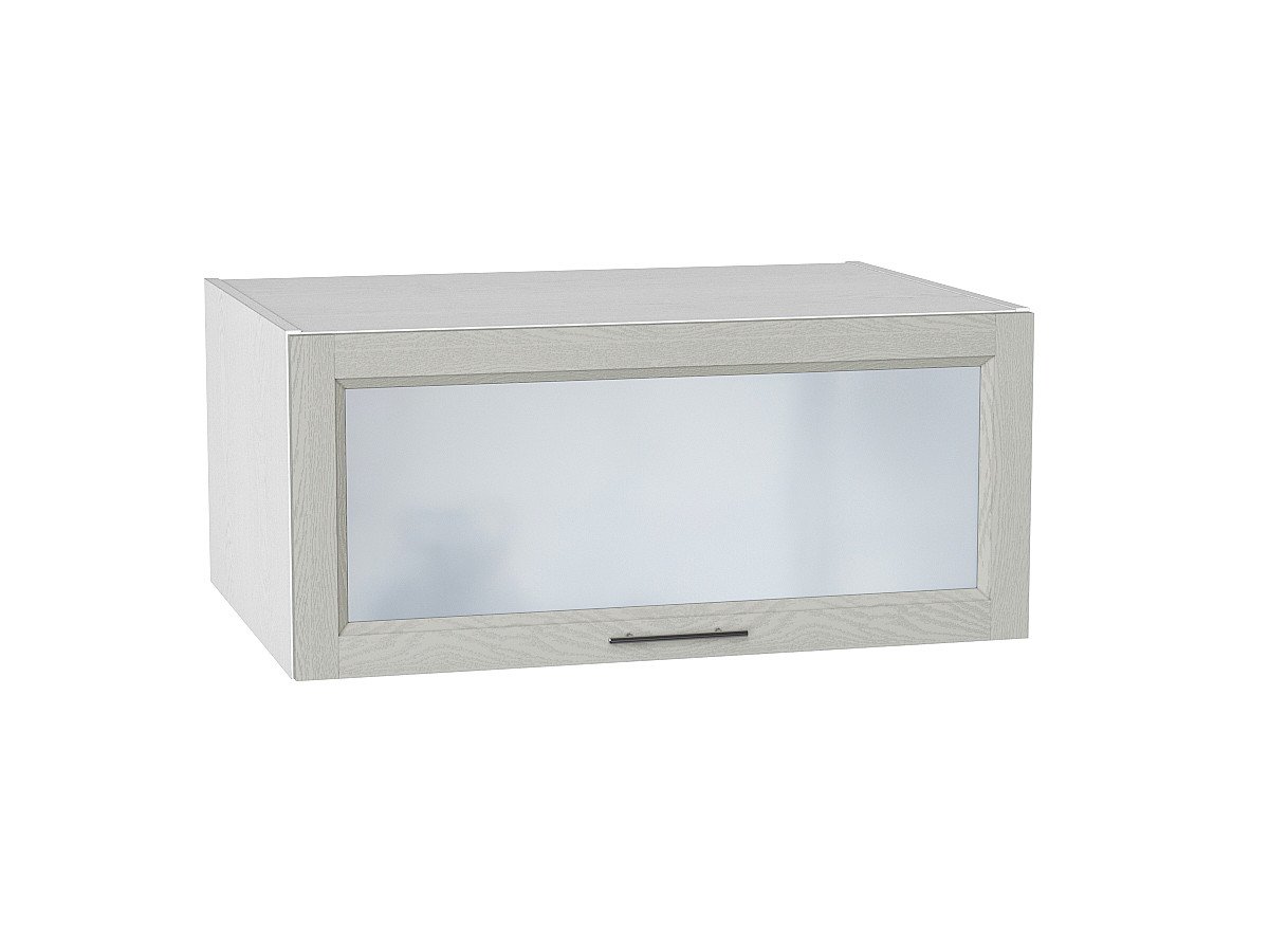 Шкаф верхний горизонтальный остекленный глубокий Сканди, цвет: Cappuccino Softwood Шкаф верхний горизонтальный остекленный глубокий Сканди, цвет: Cappuccino Softwood