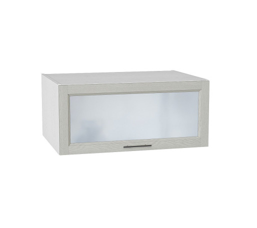 Шкаф верхний горизонтальный остекленный глубокий Сканди, цвет: Cappuccino Softwood