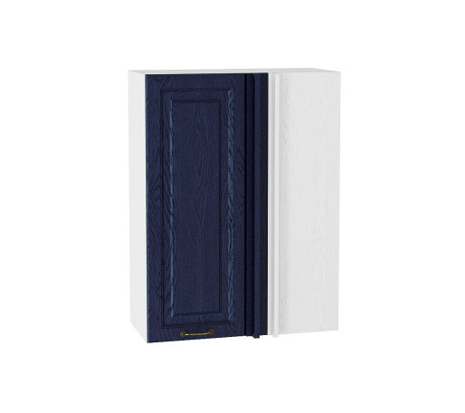 Шкаф верхний прямой угловой Ницца, цвет: Дуб синий