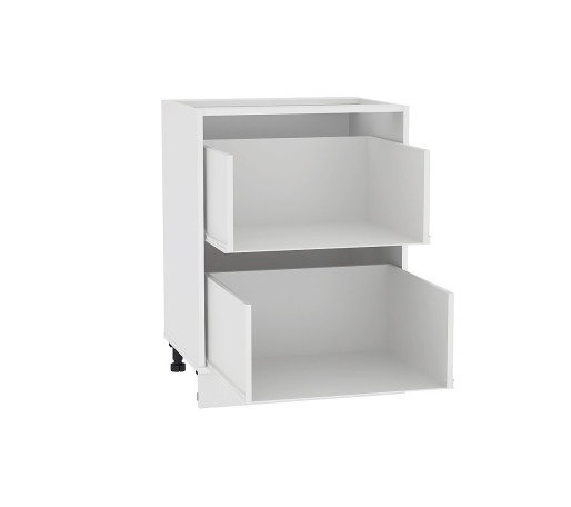 Каркас нижнего шкафа с 2-мя ящиками Н 602, цвет: Белый