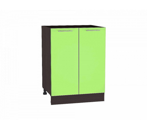 Шкаф нижний с 2-мя дверцами Валерия-М, цвет: Салатовый глянец