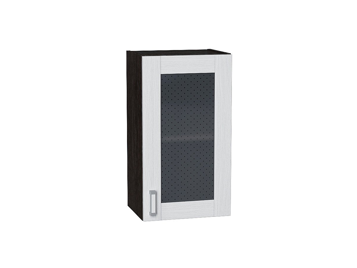 Шкаф верхний с 1-ой остекленной дверцей Лофт, цвет: Snow Veralinga Шкаф верхний с 1-ой остекленной дверцей Лофт, цвет: Snow Veralinga