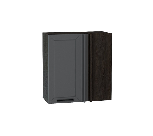 Шкаф верхний прямой угловой Глетчер, цвет: Маренго Силк