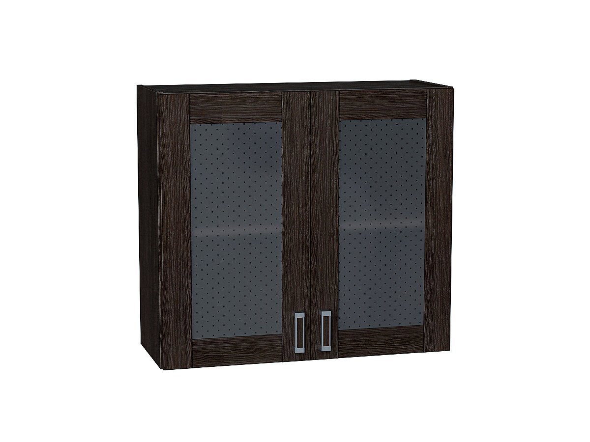 Шкаф верхний с 2-мя остекленными дверцами Лофт, цвет: Wenge Veralinga Шкаф верхний с 2-мя остекленными дверцами Лофт, цвет: Wenge Veralinga