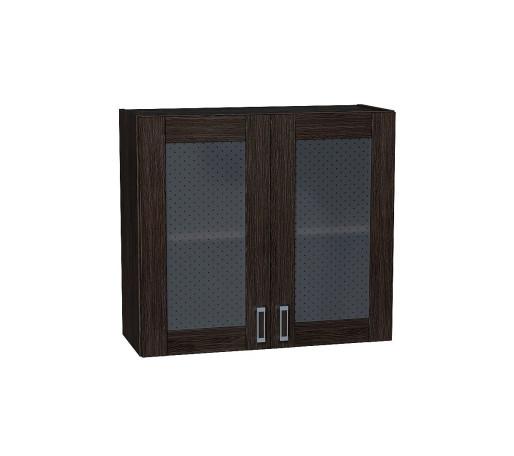 Шкаф верхний с 2-мя остекленными дверцами Лофт, цвет: Wenge Veralinga