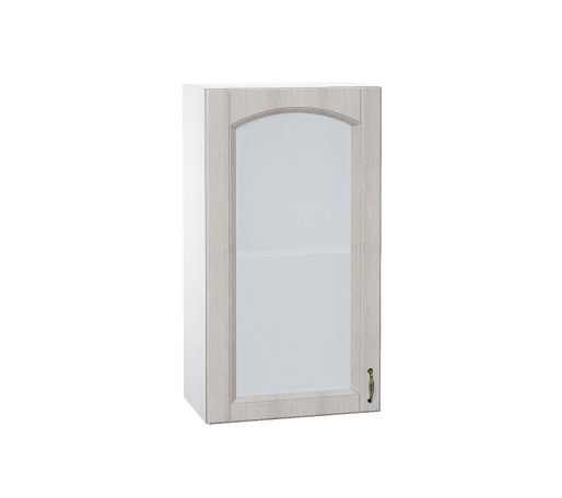 Шкаф верхний с 1-ой остекленной дверцей Верона L, цвет: Ясень золото