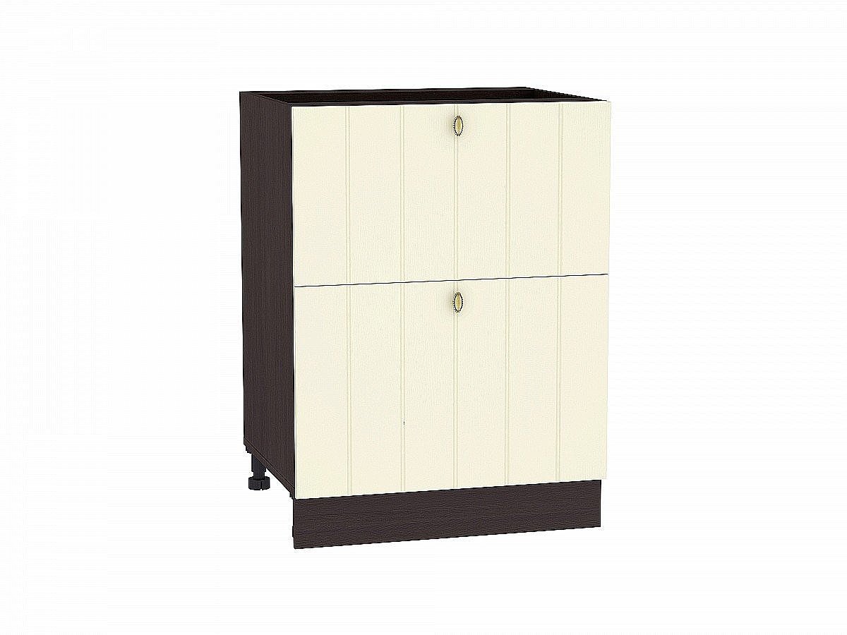 Шкаф нижний с 2-мя ящиками Прованс, цвет: Ваниль Шкаф нижний с 2-мя ящиками Прованс, цвет: Ваниль