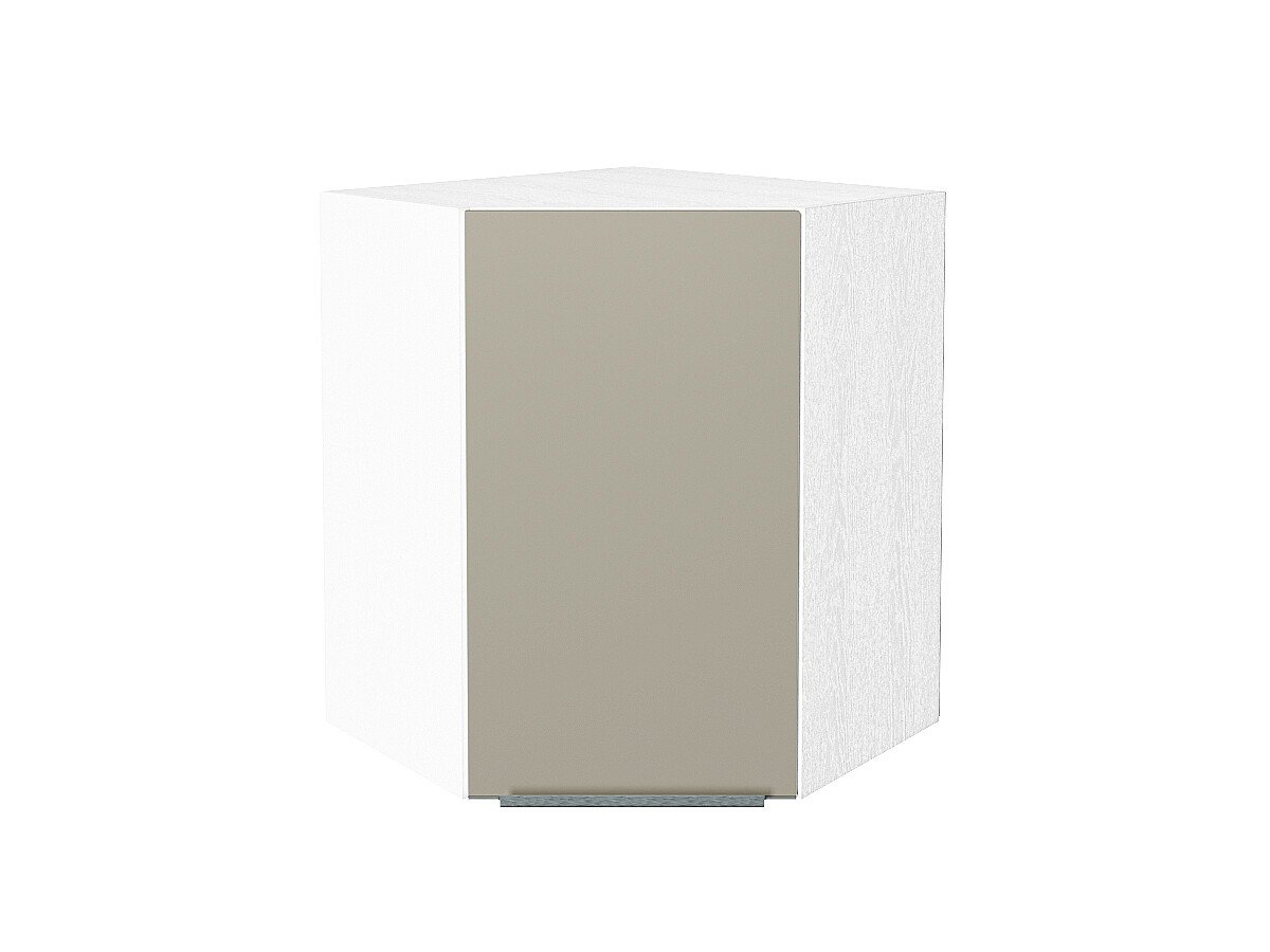 Шкаф верхний угловой Фьюжн, цвет: Silky Grey Шкаф верхний угловой Фьюжн, цвет: Silky Grey