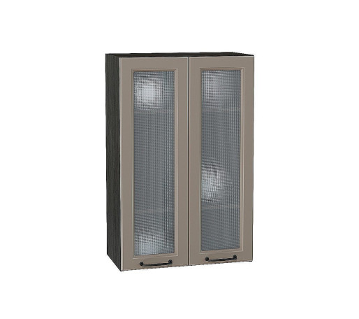 Шкаф верхний с 2-мя остекленными дверцами Ницца, цвет: Omnia