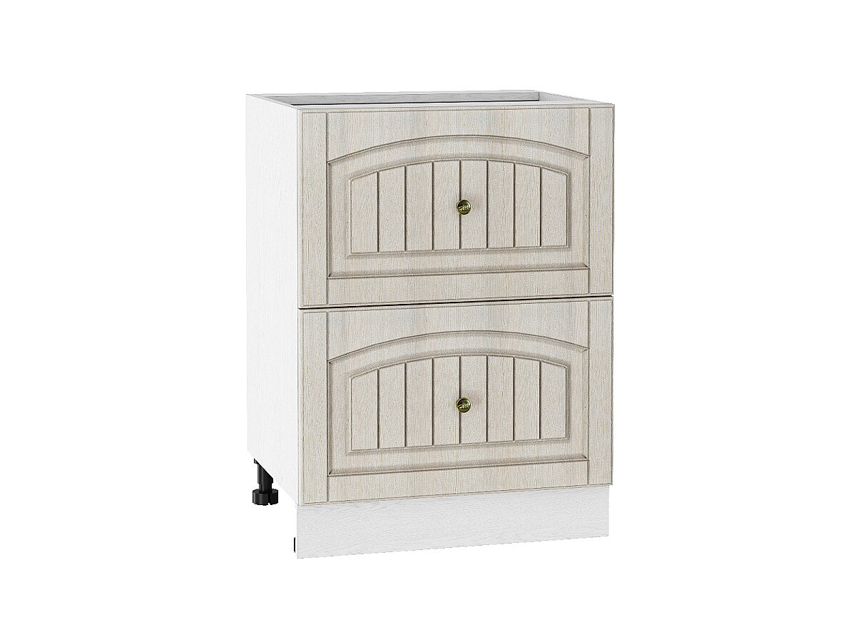 Шкаф нижний с 2-мя ящиками Верона, цвет: Ясень золото Шкаф нижний с 2-мя ящиками Верона, цвет: Ясень золото