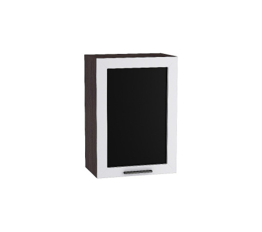 Шкаф верхний с 1-ой остекленной дверцей Глетчер, цвет: Гейнсборо Силк