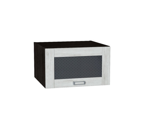 Шкаф верхний горизонтальный остекленный глубокий Лофт, цвет: Nordic Oak