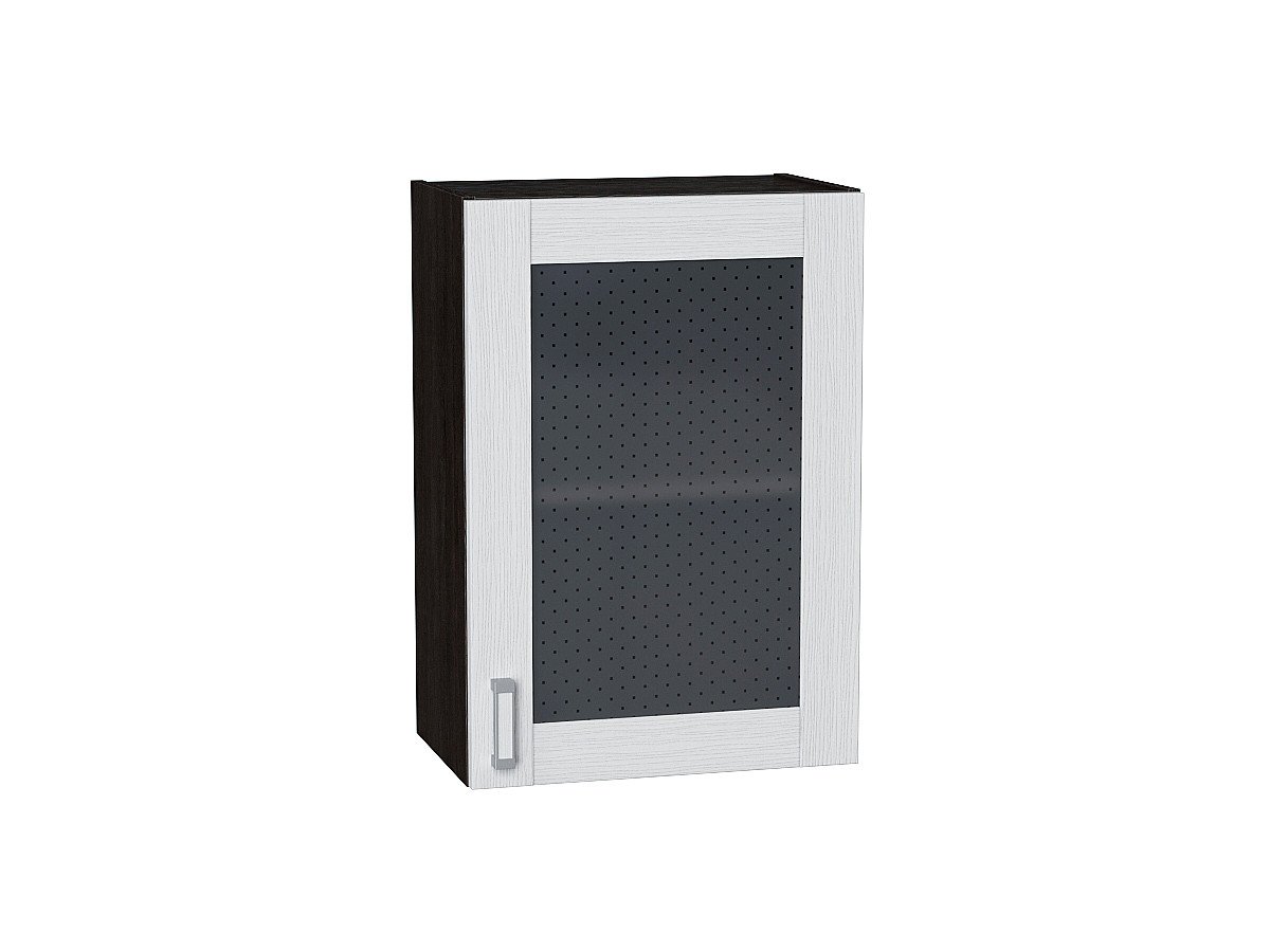 Шкаф верхний с 1-ой остекленной дверцей Лофт, цвет: Snow Veralinga Шкаф верхний с 1-ой остекленной дверцей Лофт, цвет: Snow Veralinga