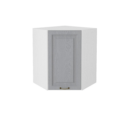 Шкаф верхний угловой Ницца, цвет: Дуб серый