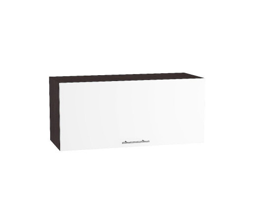 Шкаф верхний горизонтальный глубокий Валерия-М, цвет: Белый глянец