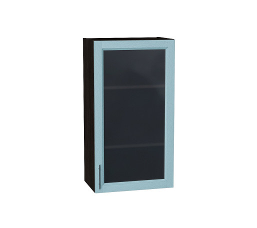 Шкаф верхний с 1-ой остекленной дверцей Сканди, цвет: Sky Wood