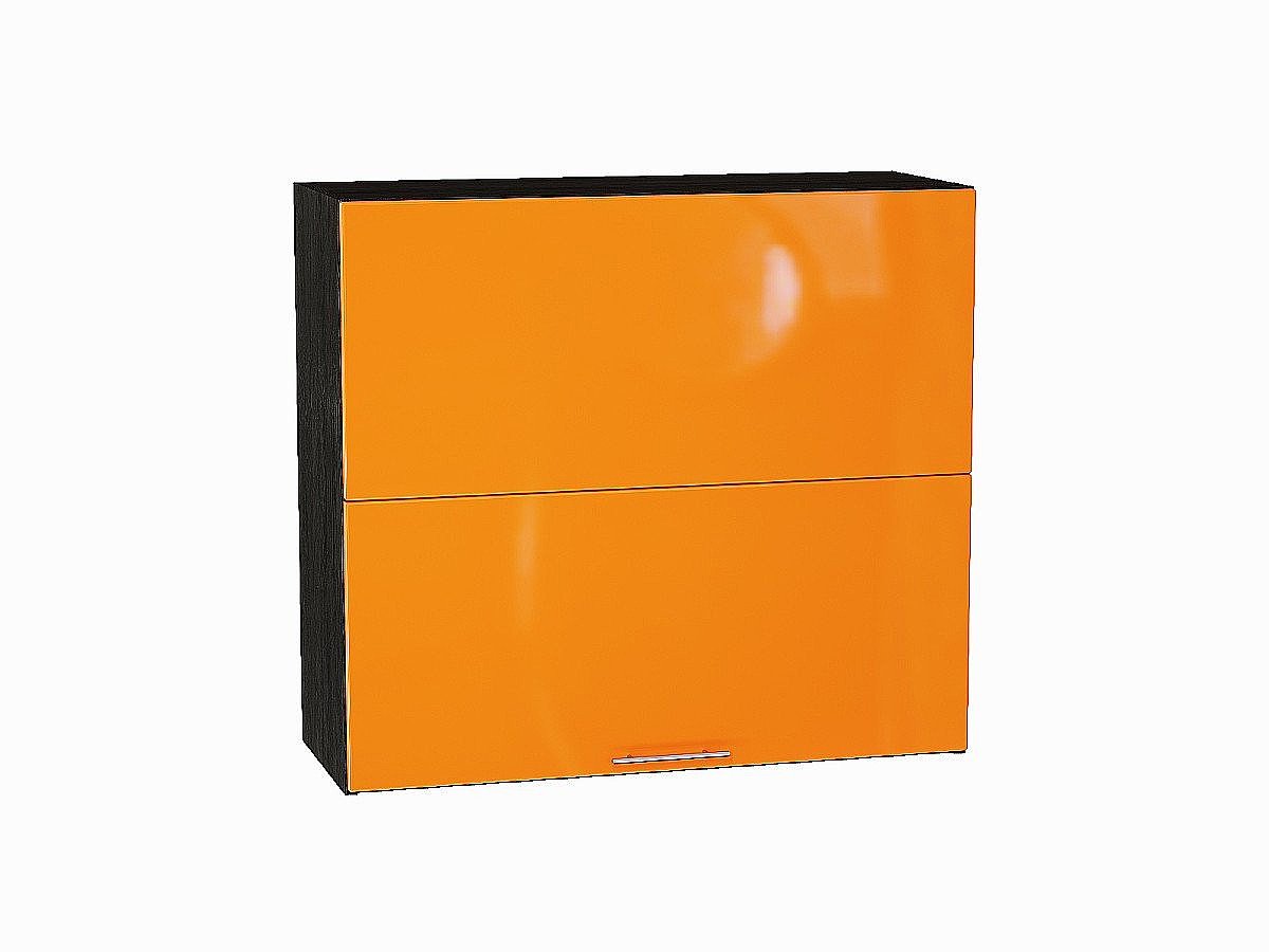 Шкаф верхний горизонтальный с подъемным механизмом Валерия-М, цвет: Оранжевый глянец Шкаф верхний горизонтальный с подъемным механизмом Валерия-М, цвет: Оранжевый глянец