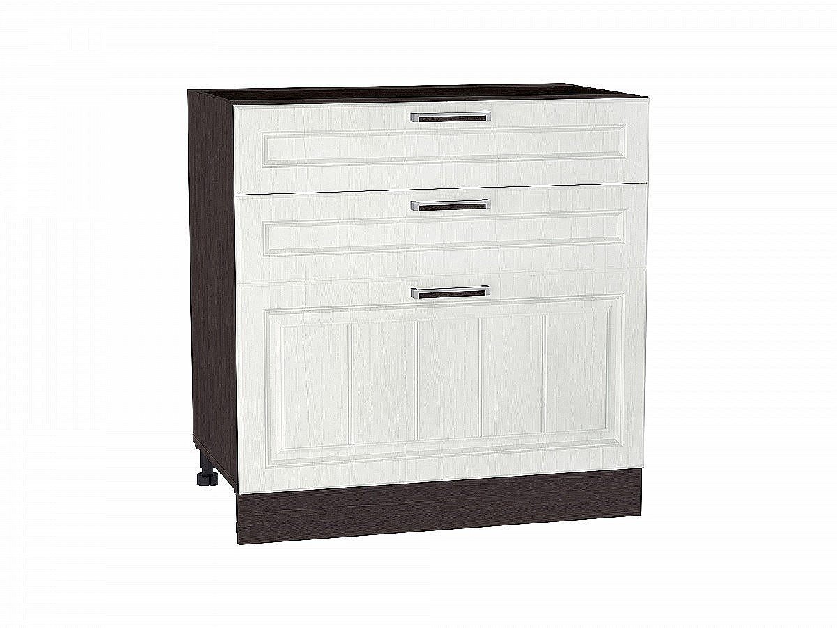 Шкаф нижний с 3-мя ящиками Прага, цвет: Белое дерево Шкаф нижний с 3-мя ящиками Прага, цвет: Белое дерево