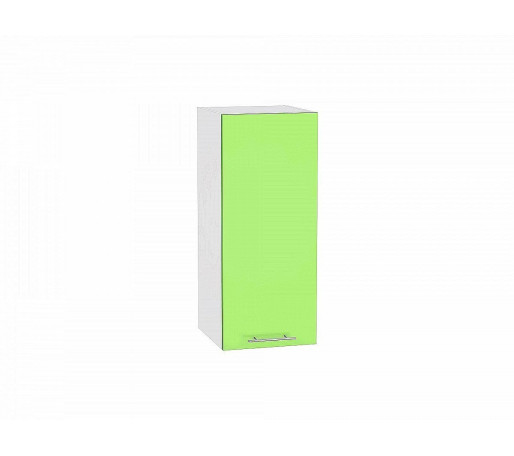 Шкаф верхний с 1-ой дверцей Валерия-М, цвет: Салатовый глянец
