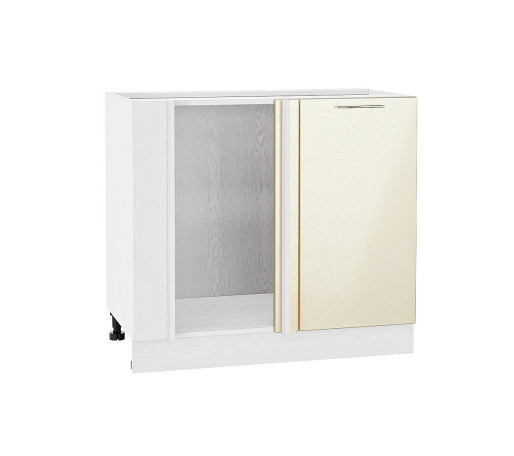 Шкаф нижний угловой Валерия-М, цвет: Бежевый металлик