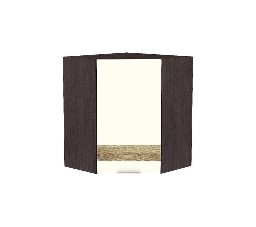 Шкаф верхний угловой Терра DR, цвет: Ваниль софт