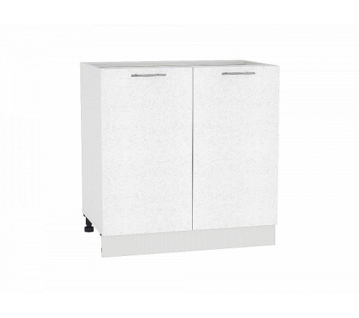 Шкаф нижний с 2-мя дверцами Валерия-М, цвет: Белый металлик