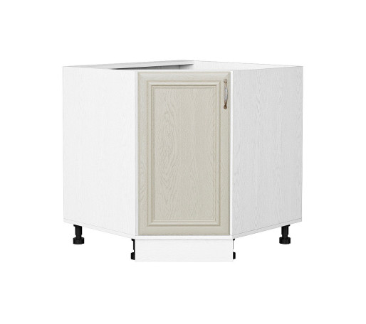 Шкаф нижний угловой (трапеция) Шале, цвет: Ivory