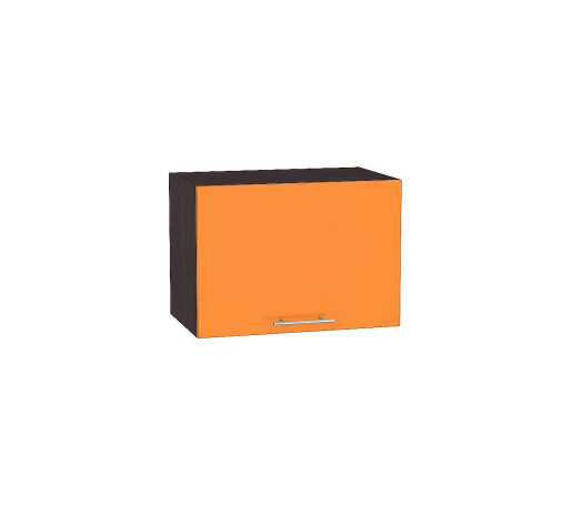 Шкаф верхний горизонтальный глубокий Валерия-М, цвет: Оранжевый глянец