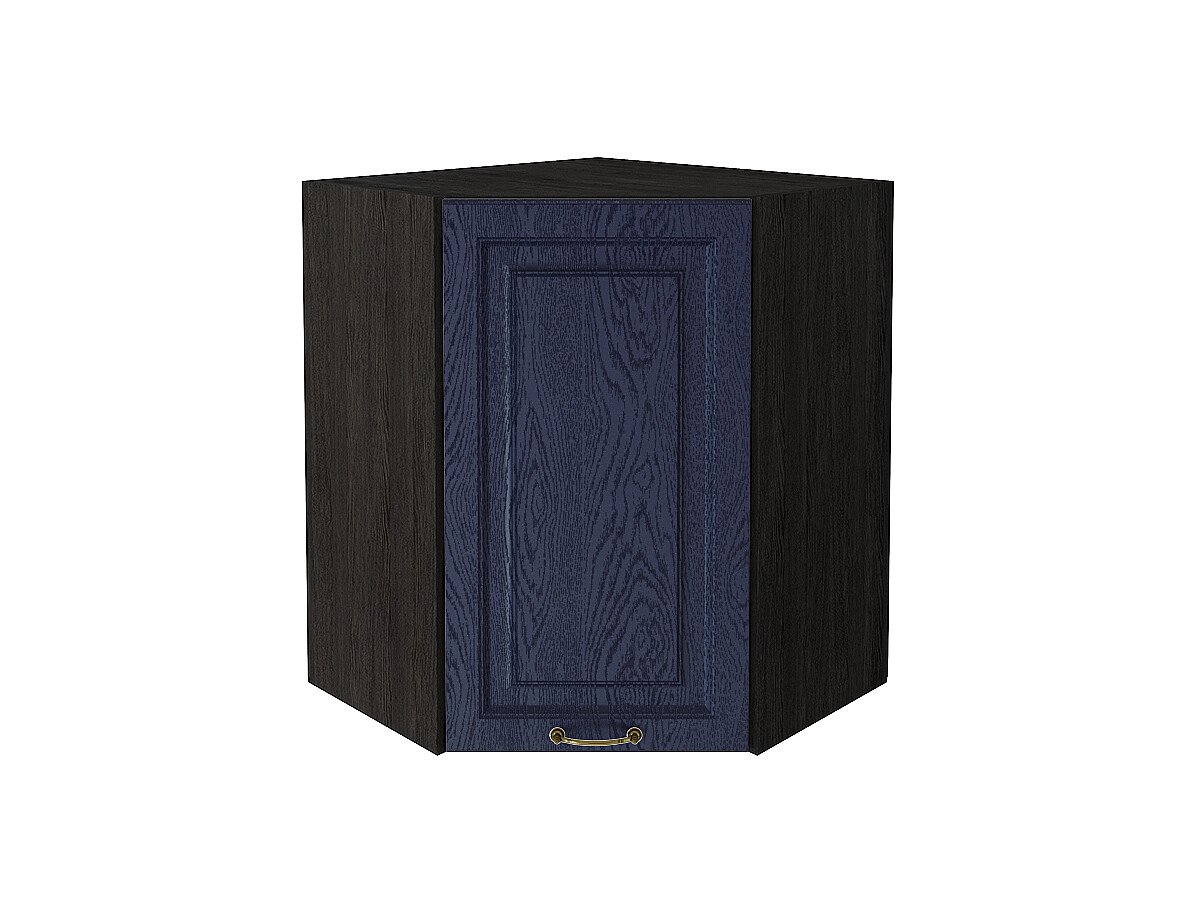 Шкаф верхний угловой Ницца, цвет: Дуб синий Шкаф верхний угловой Ницца, цвет: Дуб синий