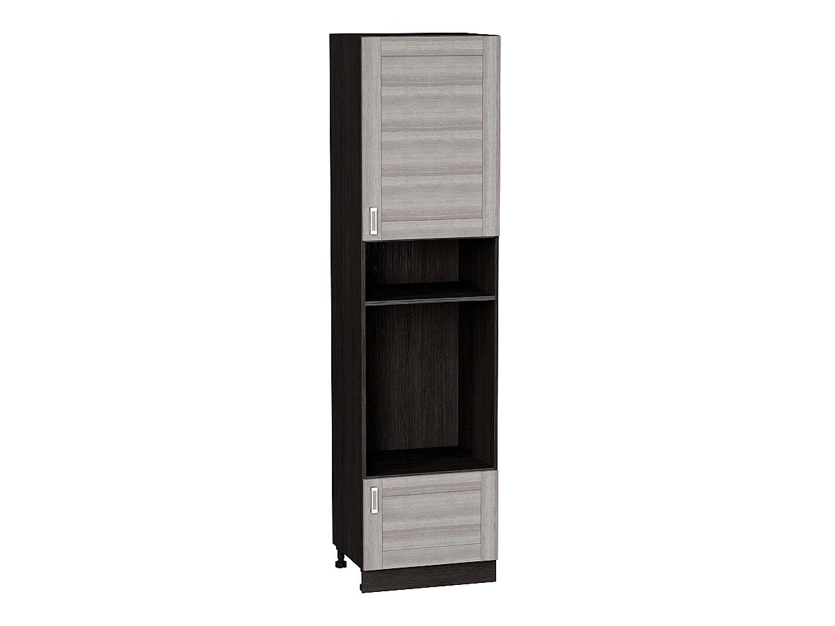 Шкаф пенал с 1-ой дверцей и ящиком под технику Лофт, цвет: Cappuccino Veralinga Шкаф пенал с 1-ой дверцей и ящиком под технику Лофт, цвет: Cappuccino Veralinga