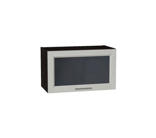 Шкаф верхний горизонтальный остекленный Сканди, цвет: Cappuccino Softwood