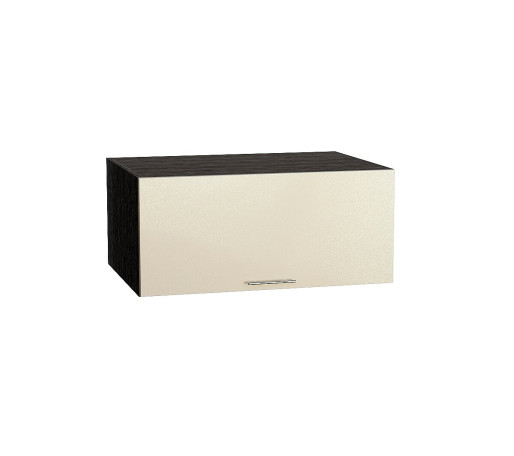 Шкаф верхний горизонтальный глубокий Валерия-М, цвет: Бежевый металлик