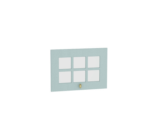 Комплект фасадов Прованс со стеклом для каркаса Ф-84 ВГ500, цвет: Голубой