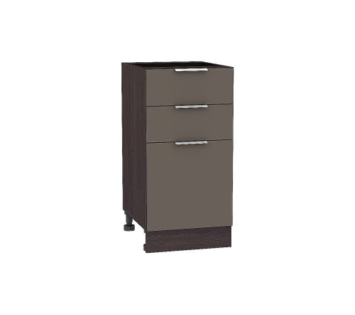 Шкаф нижний с 3-мя ящиками Терра, цвет: Смоки Софт