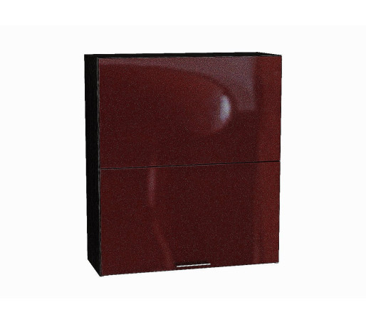 Шкаф верхний горизонтальный с подъемным механизмом Валерия-М, цвет: Гранатовый металлик