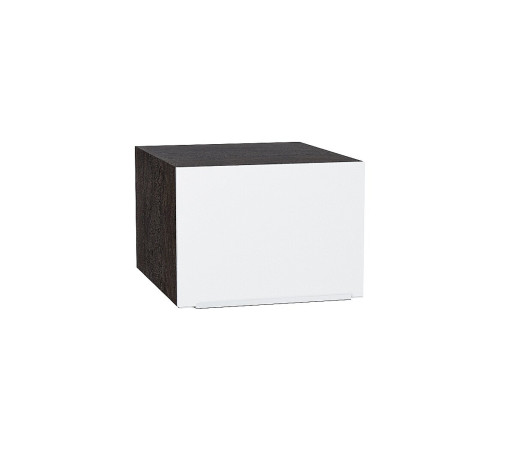 Шкаф верхний горизонтальный глубокий Фьюжн, цвет: Silky White