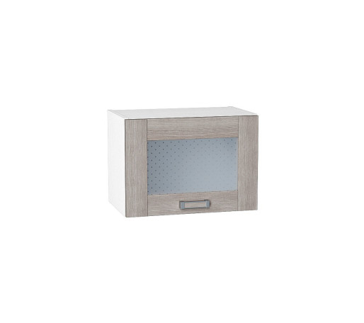 Шкаф верхний горизонтальный остекленный Лофт, цвет: Cappuccino Veralinga