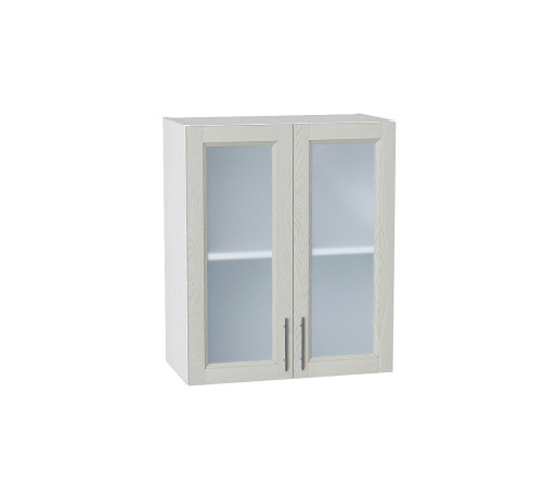 Шкаф верхний с 2-мя остекленными дверцами Сканди, цвет: Cappuccino Softwood