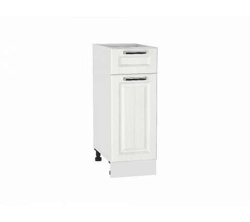 Шкаф нижний с 1-ой дверцей и ящиком Прага, цвет: Белое дерево