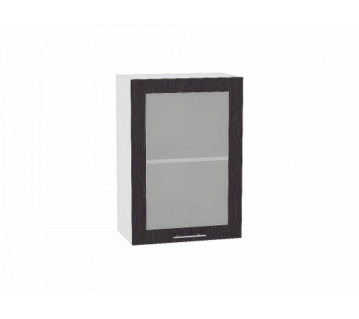 Шкаф верхний с 1-ой остекленной дверцей Валерия-М, цвет: Венге