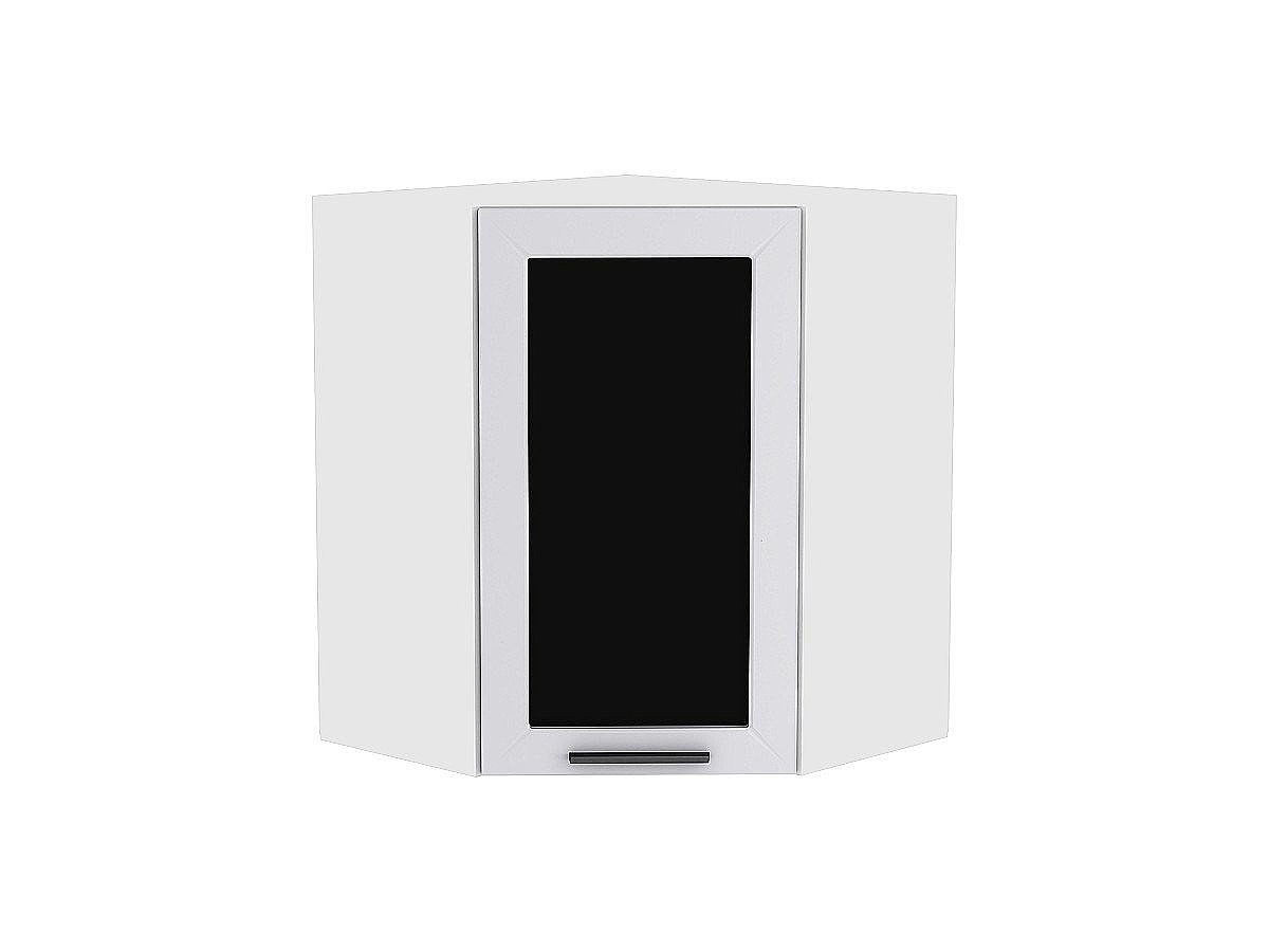 Шкаф верхний угловой остекленный Глетчер, цвет: Гейнсборо Силк Шкаф верхний угловой остекленный Глетчер, цвет: Гейнсборо Силк