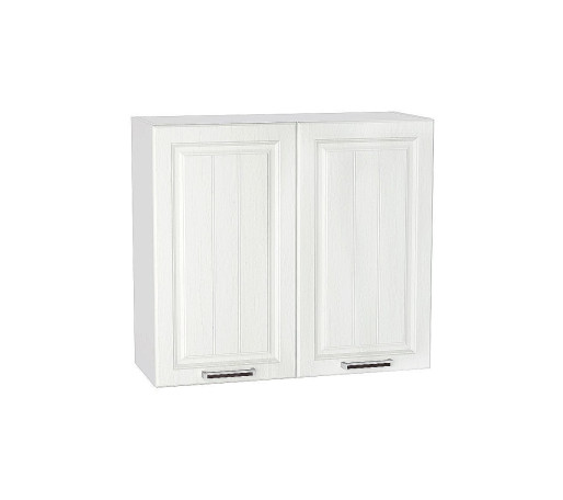 Шкаф верхний с 2-мя дверцами Прага, цвет: Белое дерево