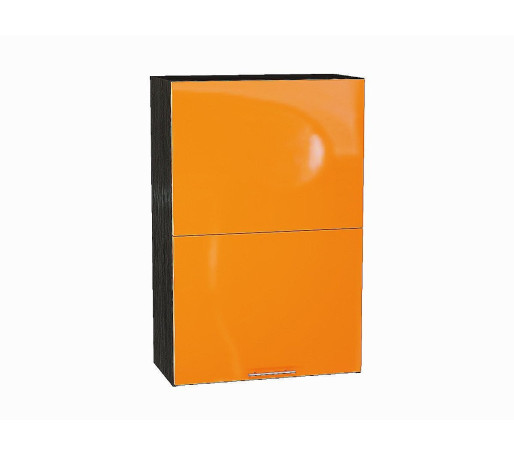 Шкаф верхний горизонтальный с подъемным механизмом Валерия-М, цвет: Оранжевый глянец