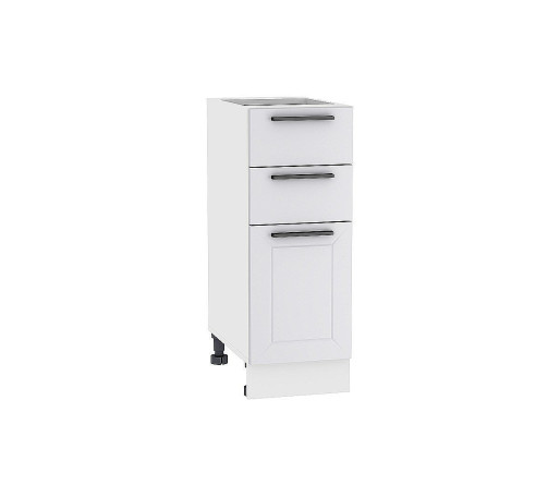 Шкаф нижний с 3-мя ящиками Глетчер, цвет: Гейнсборо Силк